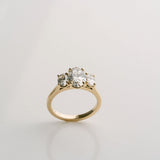 3.0 CT Elongated Cushion Solitaire Lab Grown Diamond Engagement Ringt