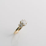 3.0 CT Elongated Cushion Solitaire Lab Grown Diamond Engagement Ringt