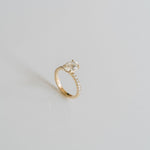 3.0 CT Elongated Cushion Solitaire Lab Grown Diamond Engagement Ringt