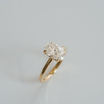 3.0 CT Elongated Cushion Solitaire Lab Grown Diamond Engagement Ringt