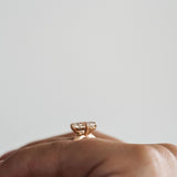 3.0 CT Elongated Cushion Solitaire Lab Grown Diamond Engagement Ringt