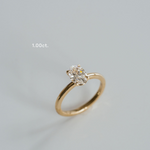 3.0 CT Elongated Cushion Solitaire Lab Grown Diamond Engagement Ringt