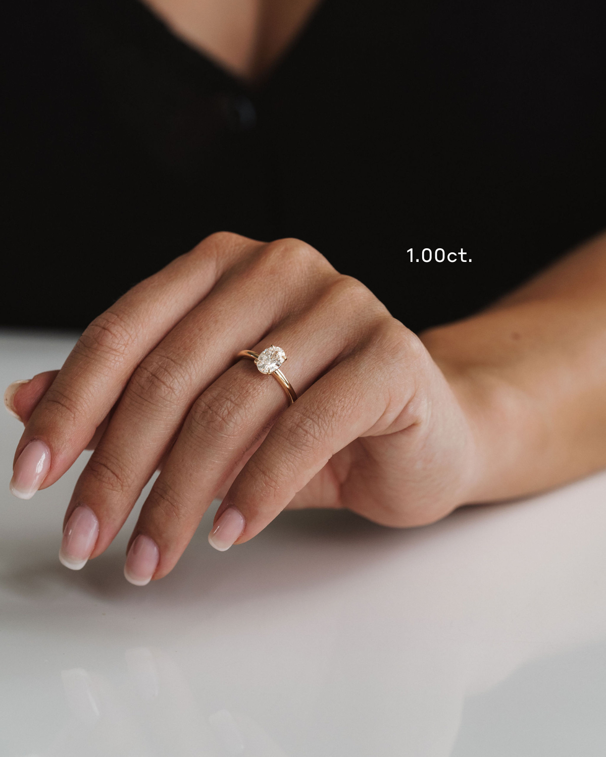 3.0 CT Elongated Cushion Solitaire Lab Grown Diamond Engagement Ringt