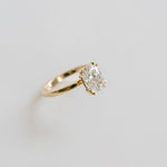 3.0 CT Elongated Cushion Solitaire Lab Grown Diamond Engagement Ringt