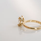 3.0 CT Elongated Cushion Solitaire Lab Grown Diamond Engagement Ringt