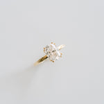 3.0 CT Elongated Cushion Solitaire Lab Grown Diamond Engagement Ringt