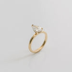 3.0 CT Elongated Cushion Solitaire Lab Grown Diamond Engagement Ringt