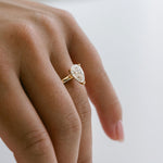 3.0 CT Elongated Cushion Solitaire Lab Grown Diamond Engagement Ringt