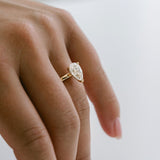 3.0 CT Elongated Cushion Solitaire Lab Grown Diamond Engagement Ringt