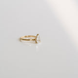 3.0 CT Elongated Cushion Solitaire Lab Grown Diamond Engagement Ringt