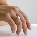 3.0 CT Elongated Cushion Solitaire Lab Grown Diamond Engagement Ringt