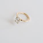 3.0 CT Elongated Cushion Solitaire Lab Grown Diamond Engagement Ringt