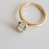 3.0 CT Elongated Cushion Solitaire Lab Grown Diamond Engagement Ringt