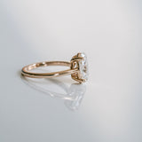 3.0 CT Elongated Cushion Solitaire Lab Grown Diamond Engagement Ringt