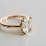 3.0 CT Elongated Cushion Solitaire Lab Grown Diamond Engagement Ringt