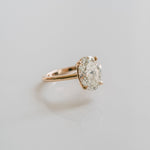 3.0 CT Elongated Cushion Solitaire Lab Grown Diamond Engagement Ringt