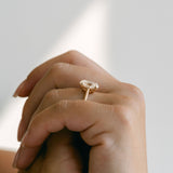 3.0 CT Elongated Cushion Solitaire Lab Grown Diamond Engagement Ringt