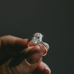 3.0 CT Elongated Cushion Solitaire Lab Grown Diamond Engagement Ringt