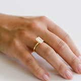 3.0 CT Elongated Cushion Solitaire Lab Grown Diamond Engagement Ringt