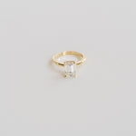 3.0 CT Elongated Cushion Solitaire Lab Grown Diamond Engagement Ringt