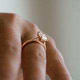 3.0 CT Elongated Cushion Solitaire Lab Grown Diamond Engagement Ringt
