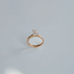 3.0 CT Elongated Cushion Solitaire Lab Grown Diamond Engagement Ringt