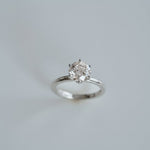 3.0 CT Elongated Cushion Solitaire Lab Grown Diamond Engagement Ringt
