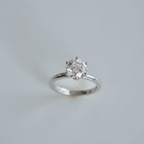 3.0 CT Elongated Cushion Solitaire Lab Grown Diamond Engagement Ringt