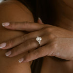 3.0 CT Elongated Cushion Solitaire Lab Grown Diamond Engagement Ringt