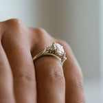 3.0 CT Elongated Cushion Solitaire Lab Grown Diamond Engagement Ringt