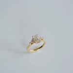 3.0 CT Elongated Cushion Solitaire Lab Grown Diamond Engagement Ringt