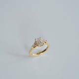 3.0 CT Elongated Cushion Solitaire Lab Grown Diamond Engagement Ringt