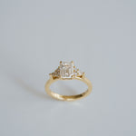 3.0 CT Elongated Cushion Solitaire Lab Grown Diamond Engagement Ringt