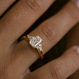 3.0 CT Elongated Cushion Solitaire Lab Grown Diamond Engagement Ringt