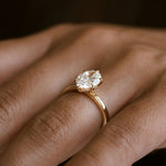 3.0 CT Elongated Cushion Solitaire Lab Grown Diamond Engagement Ringt
