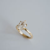 3.0 CT Elongated Cushion Solitaire Lab Grown Diamond Engagement Ringt