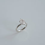 3.0 CT Elongated Cushion Solitaire Lab Grown Diamond Engagement Ringt