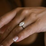 3.0 CT Elongated Cushion Solitaire Lab Grown Diamond Engagement Ringt