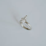 3.0 CT Elongated Cushion Solitaire Lab Grown Diamond Engagement Ringt