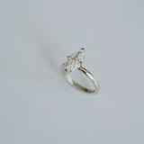 3.0 CT Elongated Cushion Solitaire Lab Grown Diamond Engagement Ringt