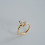 3.0 CT Elongated Cushion Solitaire Lab Grown Diamond Engagement Ringt