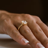3.0 CT Elongated Cushion Solitaire Lab Grown Diamond Engagement Ringt