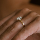 3.0 CT Elongated Cushion Solitaire Lab Grown Diamond Engagement Ringt