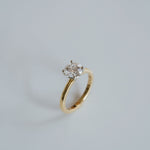 3.0 CT Elongated Cushion Solitaire Lab Grown Diamond Engagement Ringt