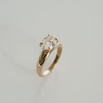 3.0 CT Elongated Cushion Solitaire Lab Grown Diamond Engagement Ringt