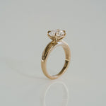 3.0 CT Elongated Cushion Solitaire Lab Grown Diamond Engagement Ringt
