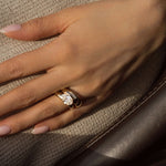3.0 CT Elongated Cushion Solitaire Lab Grown Diamond Engagement Ringt