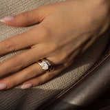 3.0 CT Elongated Cushion Solitaire Lab Grown Diamond Engagement Ringt