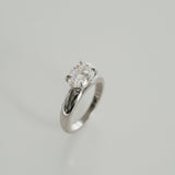 3.0 CT Elongated Cushion Solitaire Lab Grown Diamond Engagement Ringt