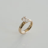 3.0 CT Elongated Cushion Solitaire Lab Grown Diamond Engagement Ringt